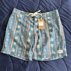 NWT Mens Rhythm Vintage Stripe Trunk Sz 32